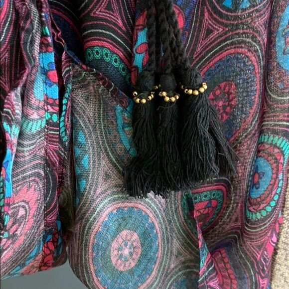 satva Akula kimono ocean depths print NWT, M/L - Picture 6 of 11